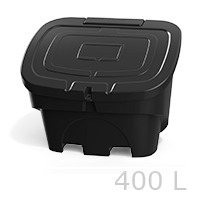 Анонс Ящик для ветоши 400 литров черный PREMIUM