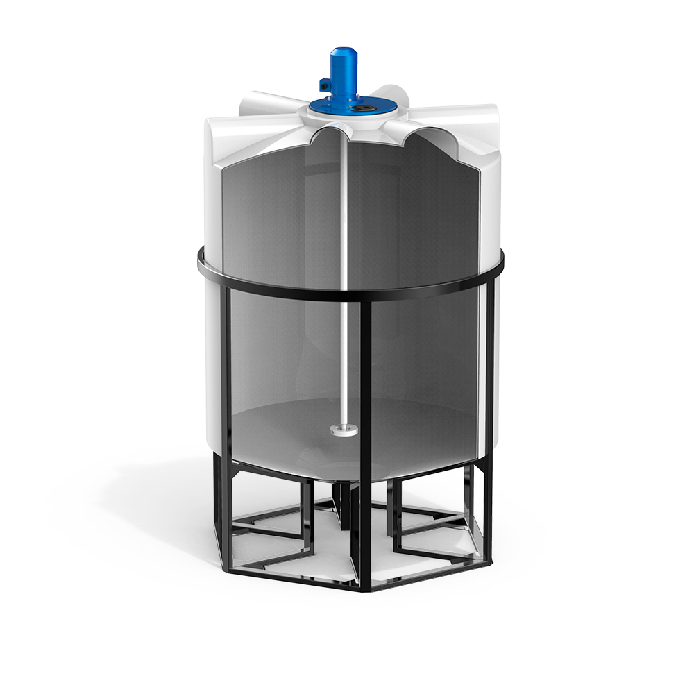 Емкость K 3000 литров с турбинной мешалкой Микс DSL фото в разрез