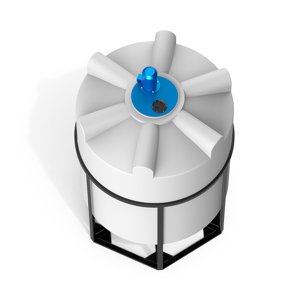 Емкость K 3000 литров с турбинной мешалкой Микс DSL фото сверху