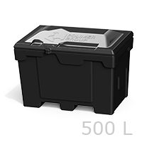 Анонс ящик для ветоши 500 литров черный