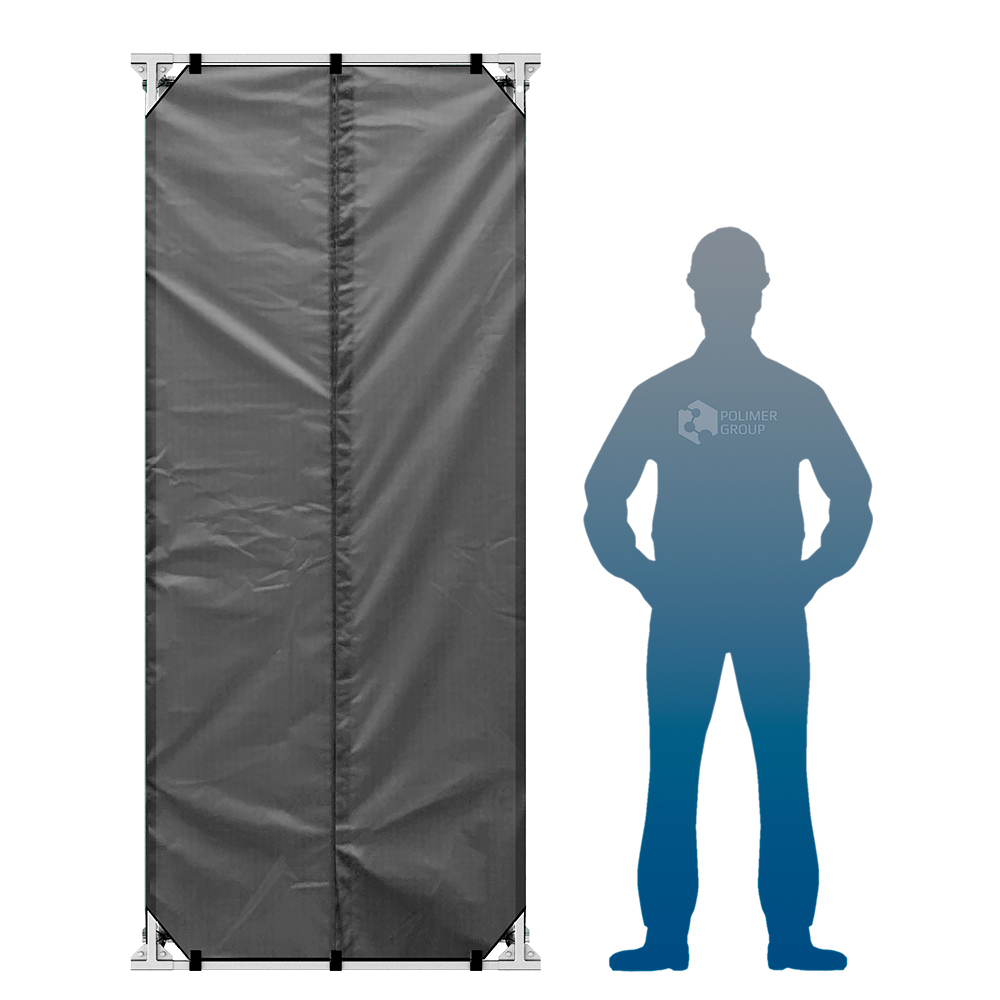 Разборная душевая кабина для дачи серого цвета фото с человеком