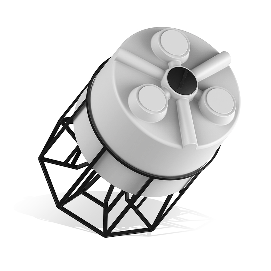 КV 5000 литров с обрешеткой фото сверху