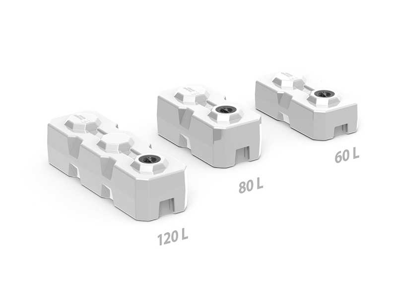 Горизонтальные баки для воды