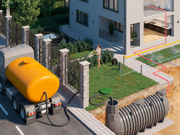 составные подземные резервуары из пластика