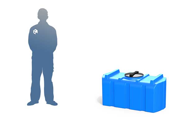 прямоугольные пластиковые емкости с крышкой