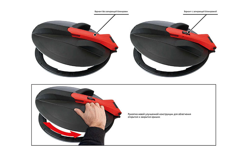 Откидная крышка с клапаном