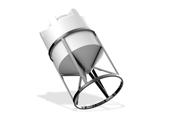 Конусный пластиковый бункер ЦКТ