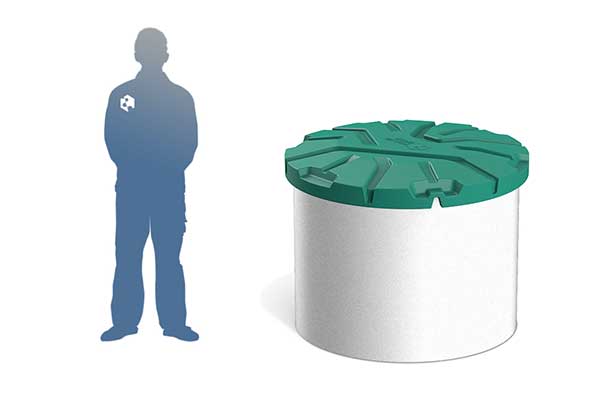 Пластиковая крышка колодца