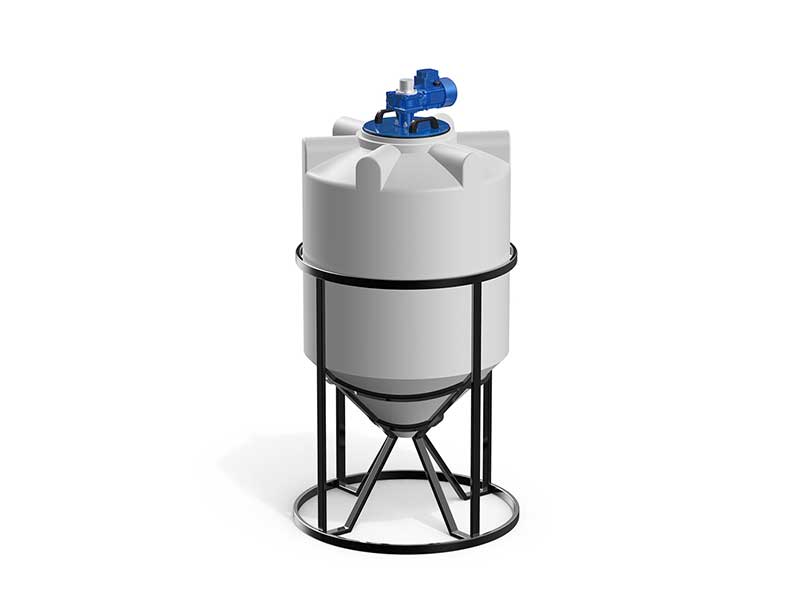 Мешалка с полным сливом