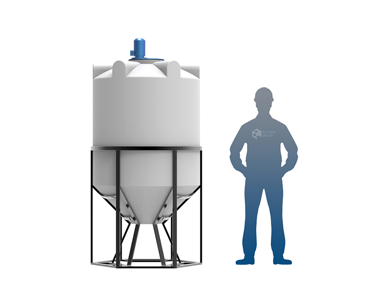 емкости с полным сливом с мешалкой