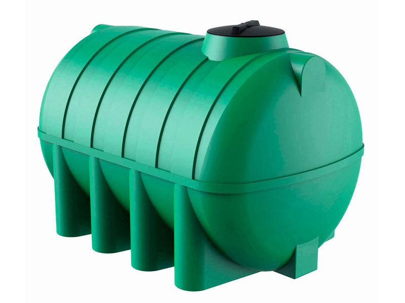Горизонтальные пластиковые ёмкости для воды