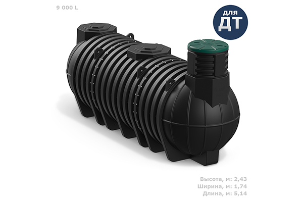 Пластиковая емкость под нефтепродукт