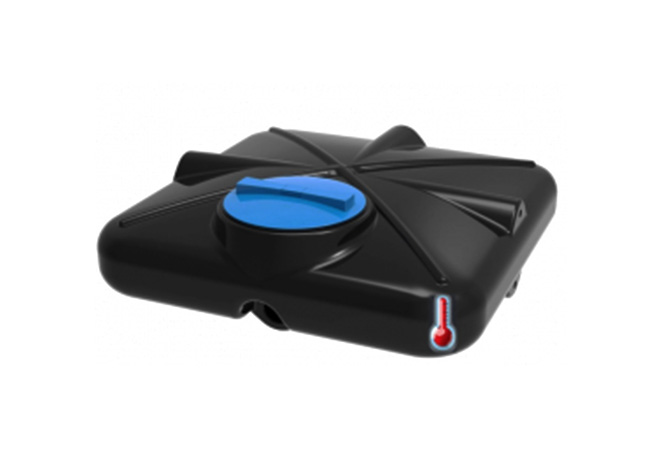 Плоский пластиковый бак для душа с подогревом