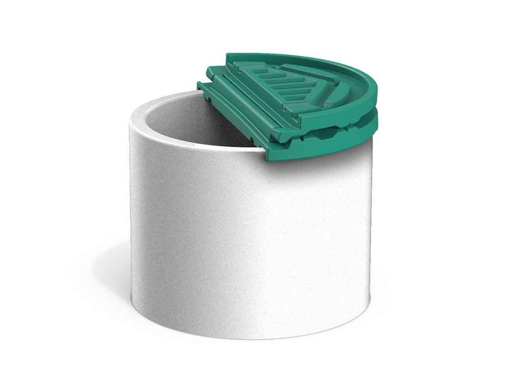 Крышка декоративная пластиковая для колодца