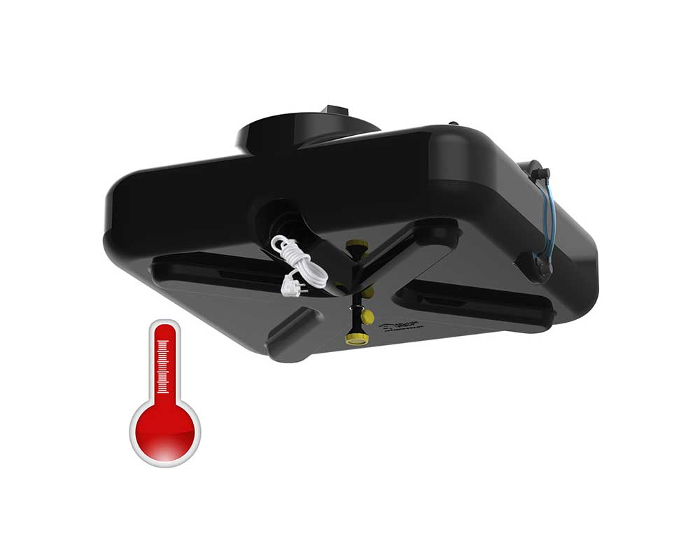 душ с пластиковой емкостью объемом 250 литров