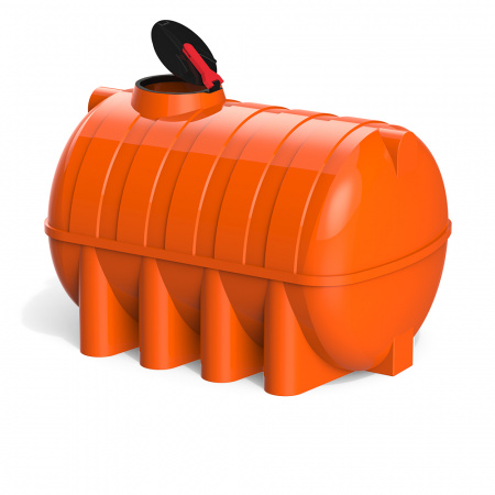 Емкость G 2500 литров КАС с откидной крышкой - вид сзади