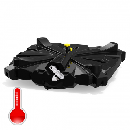 Бак душевой «РОСА» 110 литров с подогревом - вид с дном 1