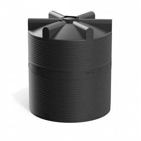 Пластиковая емкость v 10000 цвет черный