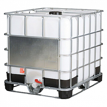 Емкость п/э куб 1000 литров с краном на комбинированном поддоне