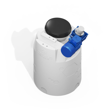 дозировочная ёмкость CDT60 с тихоходной лопастной мешалкой фото сверху 2