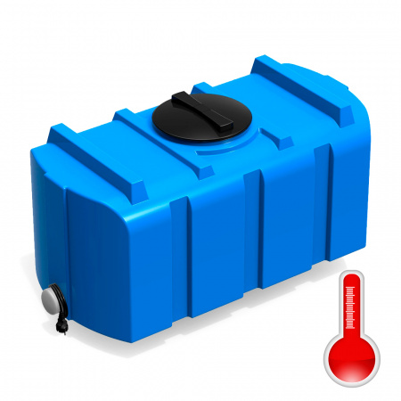 душевой бак R 300 литров с подогревом синий - фото 2