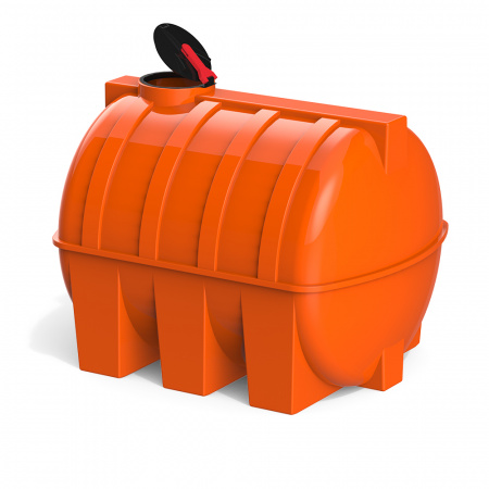 емкость G 5000 литров КАС с откидной крышкой вид сзади