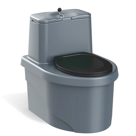 Торфяной биотуалет РОСА серого цвета фото 1