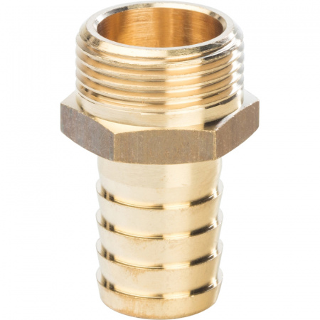 Штуцер (елочка) с наружной резьбой латунный