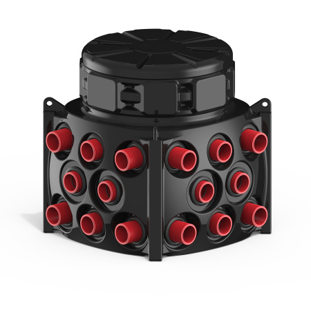 Колодец КН 1000x1000 H1000 с крышкой D780 мм фото трубы 02