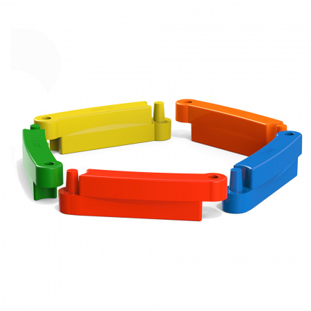 Песочница детская 5 секционная - в разборе фото 1