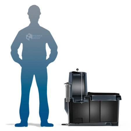 Торфяной биотуалет РОСА серого цвета фото 10