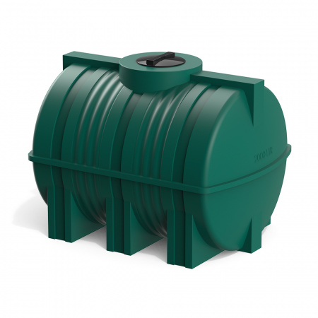 Горизонтальная емкость G 2000 литров цвет зеленый фото 3