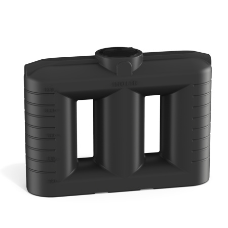 Бак SN 1500 литров цвет чёрный вид сбоку