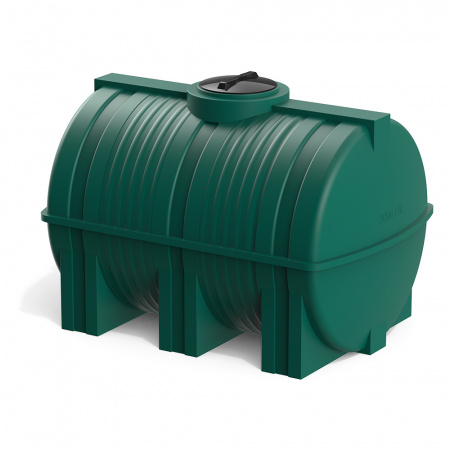 Горизонтальная емкость G 3000 литров зеленая фото 3