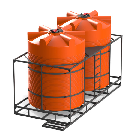 Кассета с полным сливом двойная с емкостями V 6000 КАС - фото 2