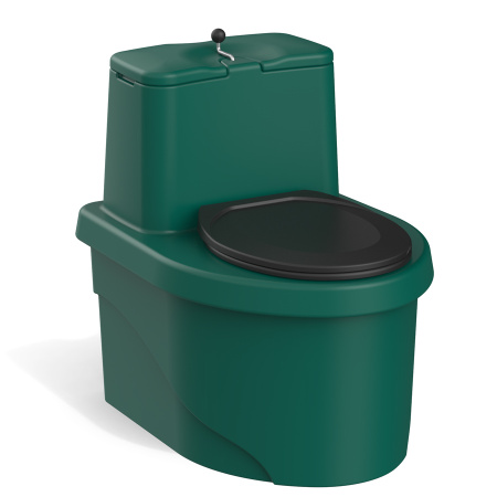 Торфяной биотуалет РОСА зелёного цвета фото 1