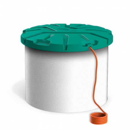 Крышка колодца «Роса-2» на бетонном кольце фото 2