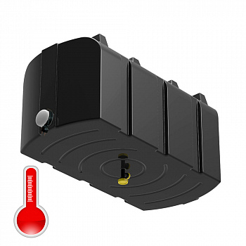 Бак душевой серии «R» 300 литров с подогревом - черный