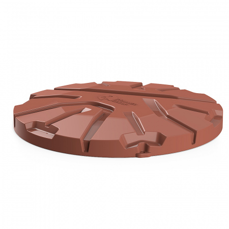 Крышка колодца «Роса-2» коричневая фото 1