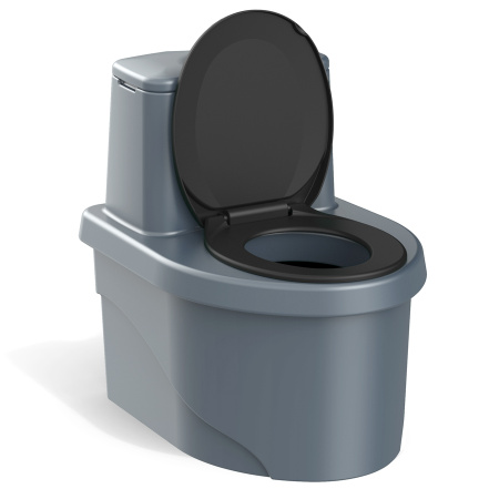 Торфяной биотуалет РОСА серого цвета фото 2