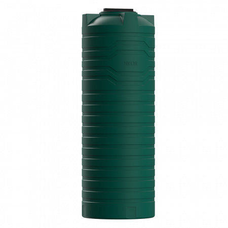 Узкая тонкая емкость N 700 литров вид сбоку цвет зелёный