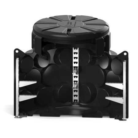 Колодец КН 1000 H1000 с крышкой D 780 мм фото с габаритами