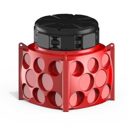 Колодец КН 1000x1000 H1000 с крышкой D780 мм фото колодец красный