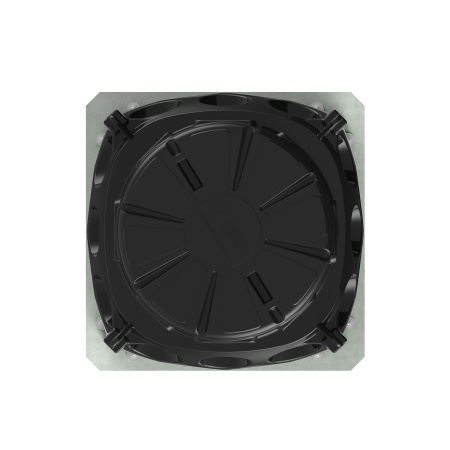 Колодец КН 1000x1000 H1000 с крышкой D780 мм вид сверху