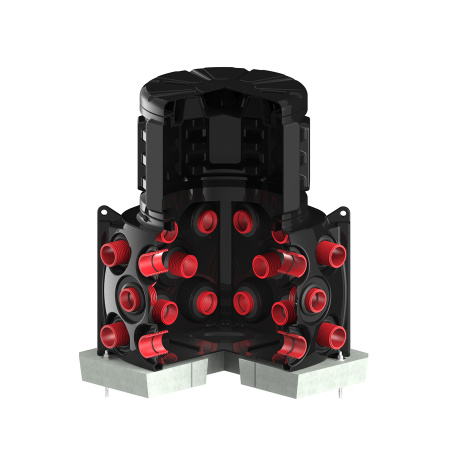 Колодец КН 1000x1000 H1300 с крышкой D780 мм фото в разрез трубы анкерение