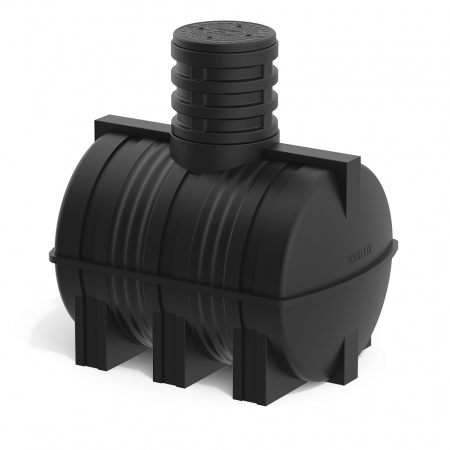 Подземная топливная емкость DT 2000 литров с черной крышкой