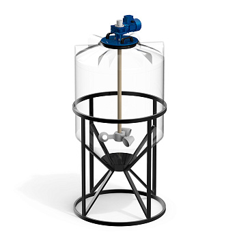 Емкость К 500  с мешалкой для вязких жидкостей до 1000 мПа*с