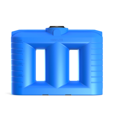 Бак SN 1500 литров цвет синий вид спереди