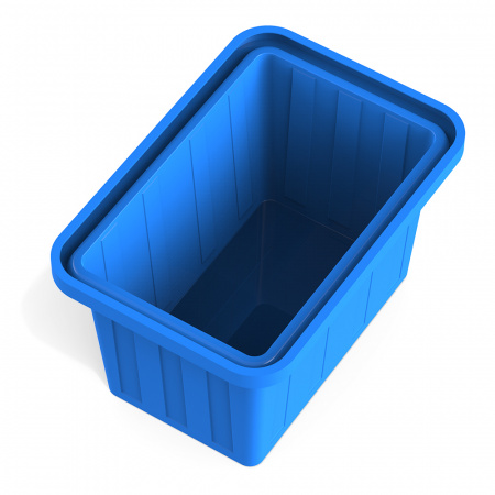 Ванна пищевая для разведения живой рыбы цвет синий 400 л фото 3 вид сверху