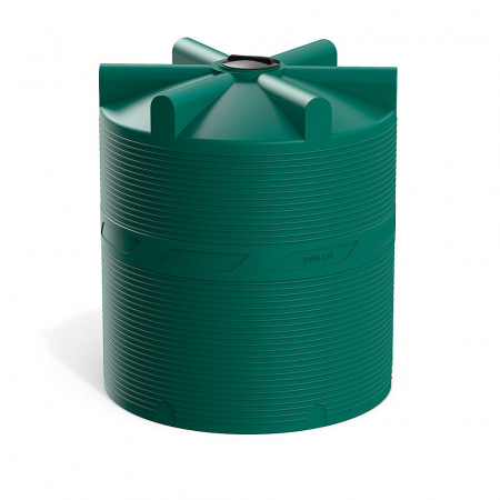 Пластиковая емкость v 10000 цвет зеленый